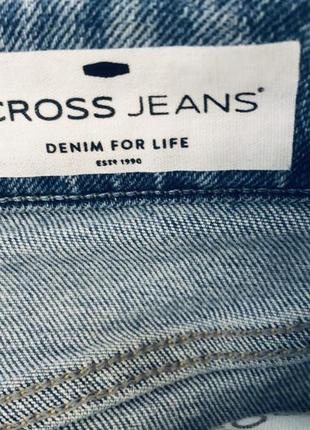 Классная джинсовая модная юбка с потертостями  от cross jeans 🛍🍒🌺6 фото