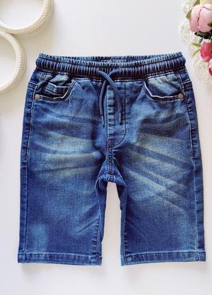 М'які джинсові шорти на резинці  артикул: 12198