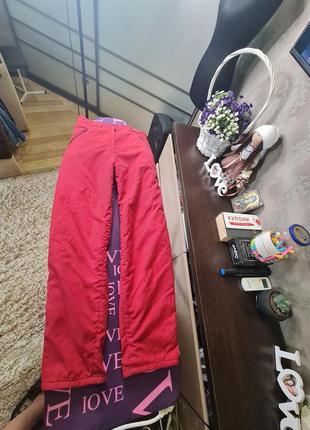 Червоні тепленькі спортивні штани