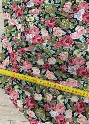 Спідниця у квітковий принт//юбка мини3 фото