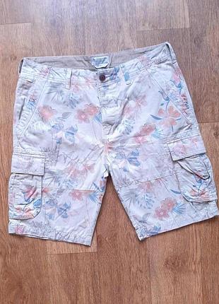 Шорти бежеві сафарі чиносы бавовняні tu w36" бавовна 100% l, xl