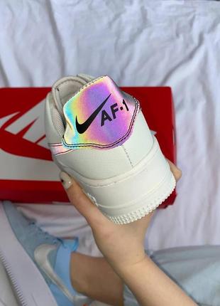 Кросівки жіночі nike air force 1 white reflective sage/ женские кроссовки найк аир форс рефлектив4 фото