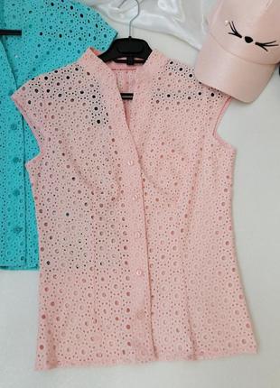 ⛔распродажа розпродаж   ✅ блуза топ з натуральної тканини хб прошва в наявності 23 фото