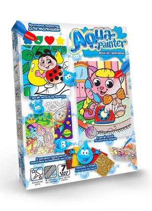 Набір для творчості danko toys водна розфарбування aqua painter (aqp-01-02)