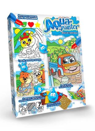 Набір для творчості danko toys водна розфарбування aqua painter (aqp-01-04)