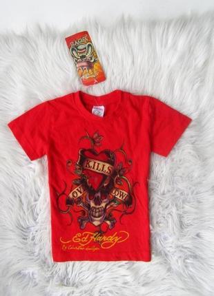 Стильна футболка ed hardy1 фото