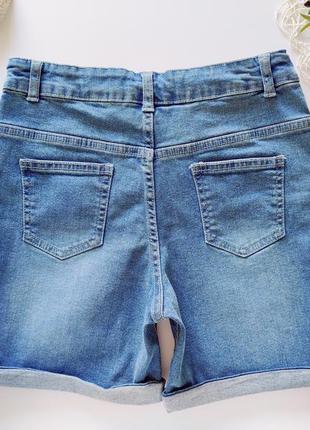Блакитні джинсові шорти з підворотом  артикул: 122193 фото