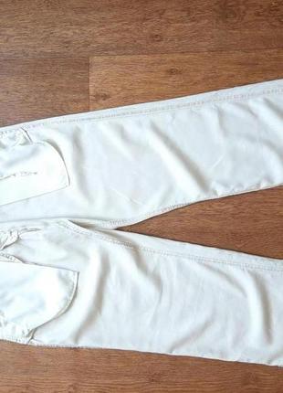 Брюки льняные штаны светлые бежевые marks&spencer w34" l31" англия лен7 фото