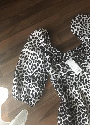 Леопардова сукня babydoll