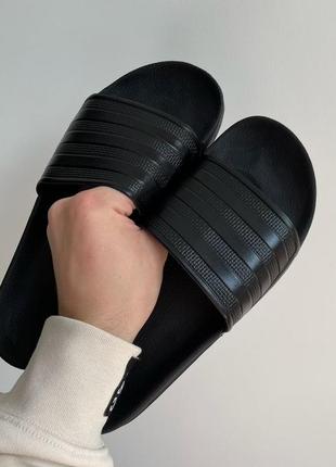 Мужские шлепанцы adidas slides black 41-42-43-44-45