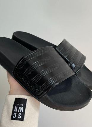 Мужские шлепанцы adidas slides black 41-42-43-44-452 фото