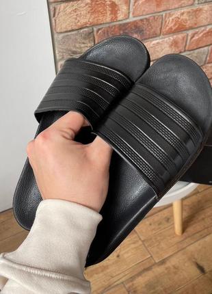 Мужские шлепанцы adidas slides black 41-42-43-44-454 фото