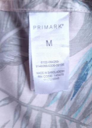 Тенниска primark светло-розовая пастельная regular (англия) m, s цветами гавайка9 фото