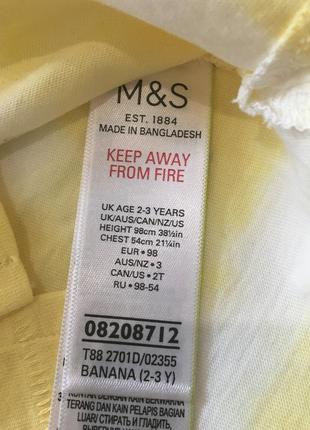 Футболка m&s 2-3 роки aloha4 фото