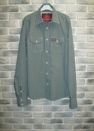 Чоловіча сорочка з довгим рукавом superdry / чоловіча сорочка superdry