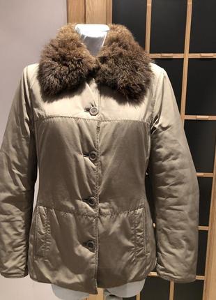 #34 куртка з натуральним хутром hugo boss