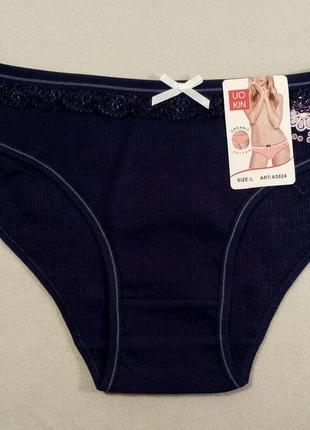 Трусики з квіткочкою та мереживом7 фото