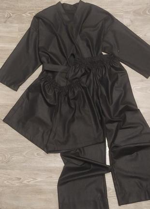 Костюм брюки палаццо + кимоно