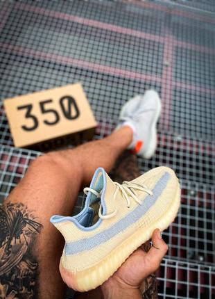 Чоловічі кросівки adidas yeezy boost 350 v2 linen знижка sale6 фото