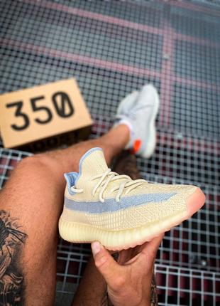 Чоловічі кросівки adidas yeezy boost 350 v2 linen знижка sale7 фото