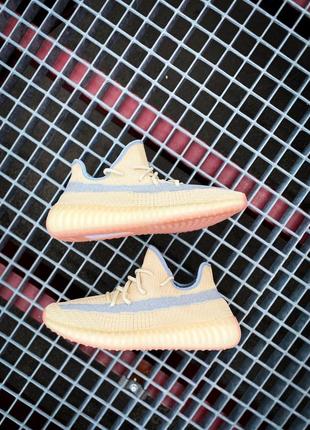 Чоловічі кросівки adidas yeezy boost 350 v2 linen знижка sale8 фото