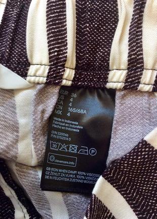Брюки широкие, кюлоты, летние брюки, h&m 10