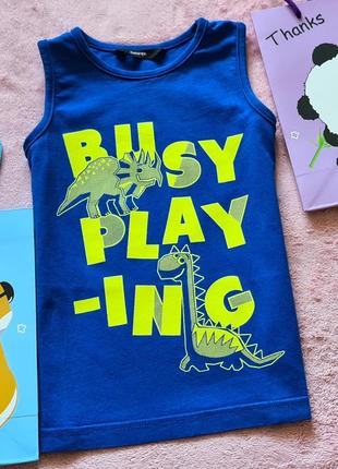 Футболка майка с динозаврами