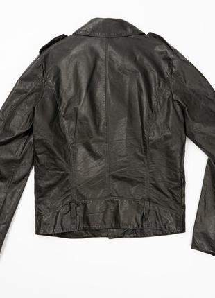 Diesel black gold leather biker jacket чоловіча шкіряна куртка jmh1235009 фото