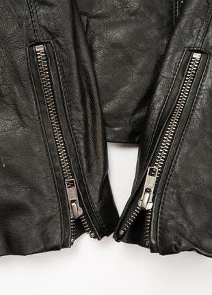 Diesel black gold leather biker jacket чоловіча шкіряна куртка jmh1235006 фото