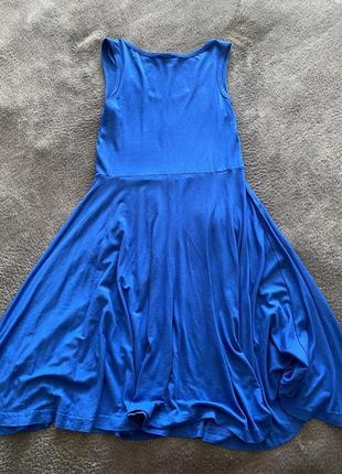Сукня синя//эффектное платье5 фото