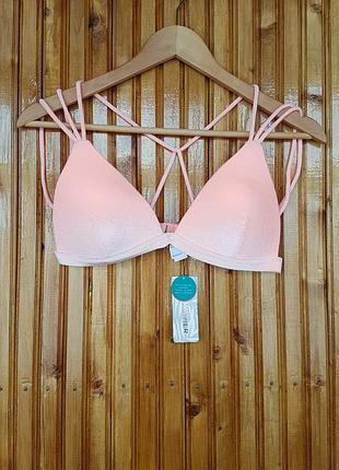 Бархатный персиковый купальный лиф women'secret.