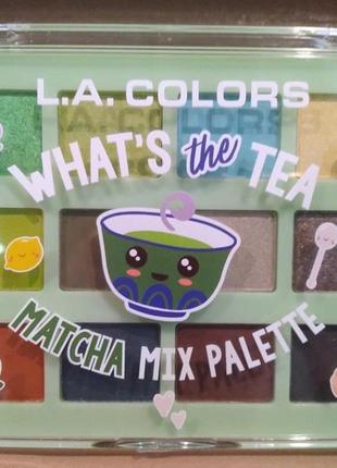 La colors палетка теней для век matcha mix whats the tea 12 цветов4 фото