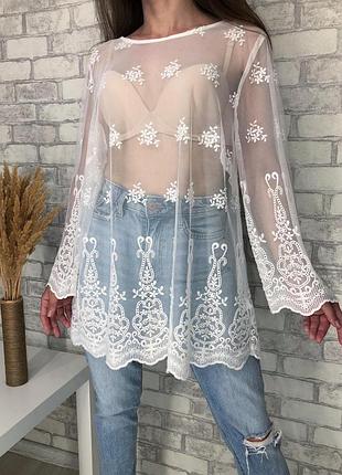 Ажурная рубашка