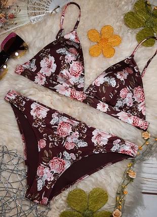 Купальник couleur h&m бангладеш р. 85 b c ліф трикутники плавки бікіні р. 42 роздільний4 фото