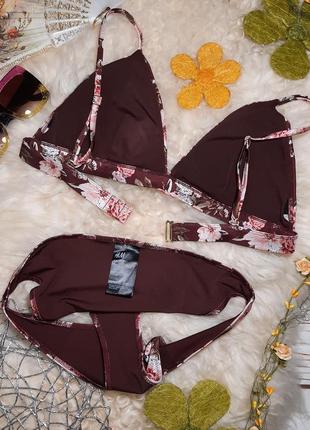 Купальник couleur h&m бангладеш р. 85 b c ліф трикутники плавки бікіні р. 42 роздільний8 фото
