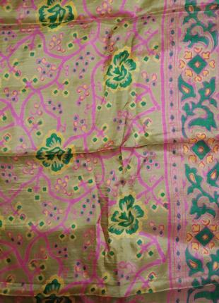 Нашейный шелковый платок, индия2 фото