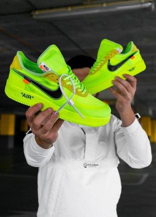 Кросівки жіночі nike af x off-white volt1 фото