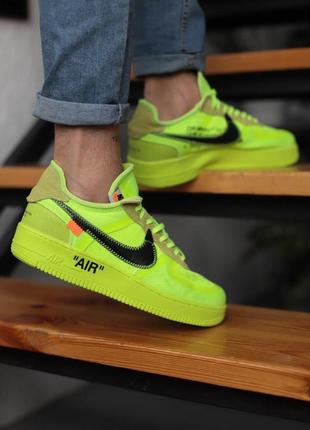 Кросівки жіночі nike af x off-white volt8 фото