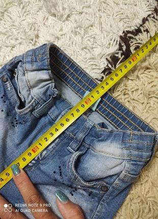 Короткие джинсовые шорты стрейч на 2-4 года6 фото