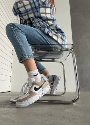 Кросівки жіночі nike air force 1 low pixel desert sand