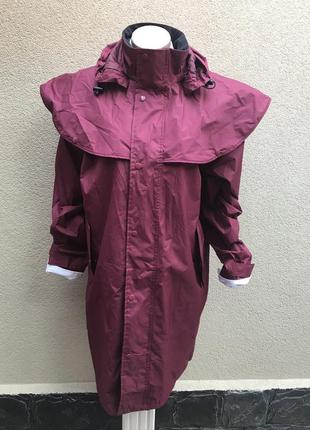 Плащ з капюшоном в англ.стилі,тренч,куртка,пальто,дощовик,підкладка в клітку