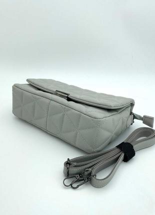 Женские сумки оптом «обри» (украина), цвет серый4 фото