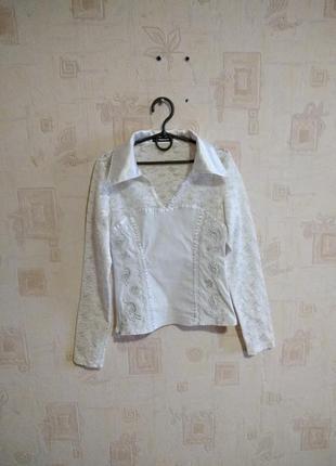 Блуза рубашка нарядная школьная подростковая