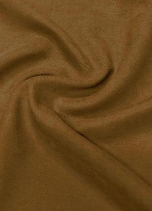 Однотонная ткань для штор микровелюр fonluk. горчичная ткань для штор и портьер2 фото