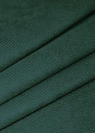 Однотонная ткань для штор микровелюр fonluk. ткань для штор и портьер в темно-зеленом цвете3 фото