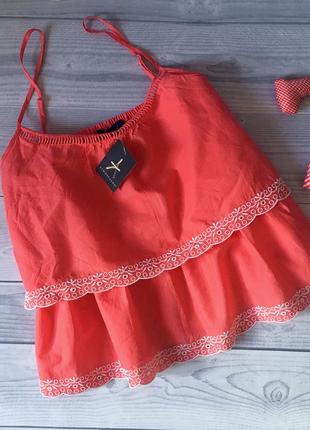 Красивый летний топ с рюшами от atmosphere