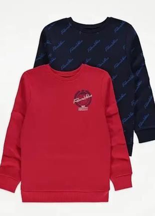 Світшот синій і червоний george 116, 146, 152ми