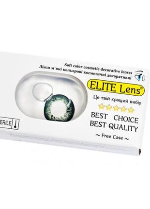 Цветные линзы узор «грин 1» elite lens (ln031)