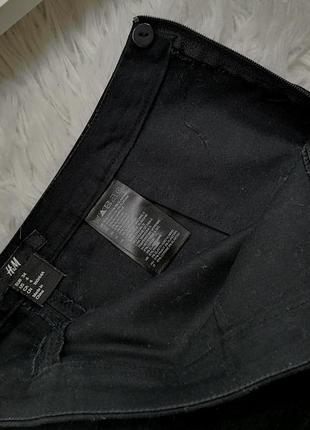 Чёрные короткие классические шорты h&m3 фото