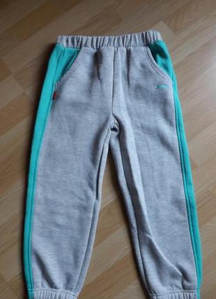 Спортивные штаны slazenger, на флисе, 92-110см3 фото